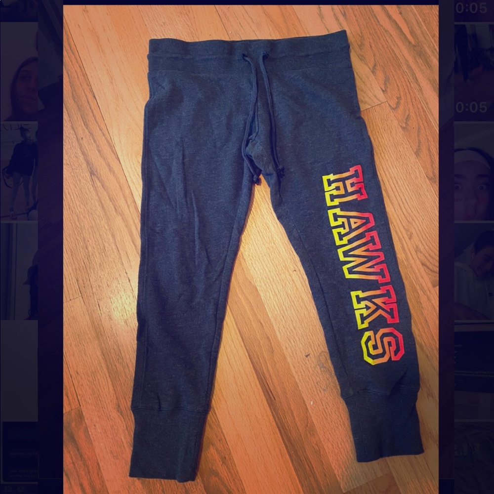 Dark grey cropped sweatpants